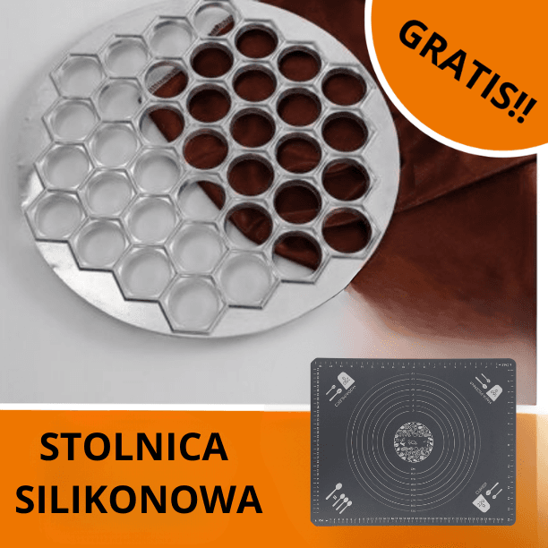 Uszkomat- forma do robienia uszek + silikonowa stolnica GRATIS